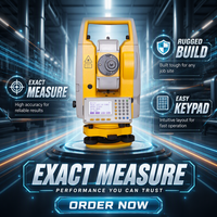 Total Station GPS Prisma Tunggal Presisi Tinggi SOUTH NTS332R10 Akurasi 5000 Meter Peringkat IP67 Perbesaran 32X