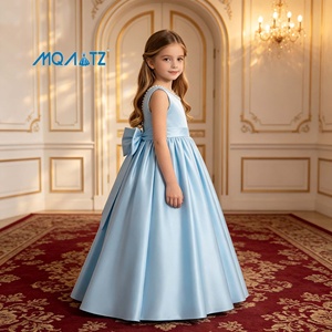Mqatz ชุดเดรสสำหรับงานเลี้ยงวันเกิดเจ้าหญิงสำหรับเด็กผู้หญิงกระโปรงแขนกุดสำหรับ LP800งานรับศีลล้างบาปสีขาว - Product Image 5