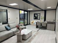 Maison conteneur extensible de 40 pieds, 3 chambres, 2 salles de bain, villa préfabriquée de luxe, design respirant, compatible ADU, logement annexe