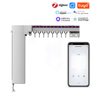 Sistema de Rieles para Cortinas LED RGB Inteligentes |   Temporizador Automático de Encendido/Apagado para Cortinas Opacas - Product Image 1