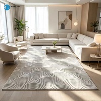Home Decor Area Rugs 3 Steric Pattern Carving Carpet Jacquard Floor Carpet Modern Design Carved Floor Rugs Jacquard Floor Mat