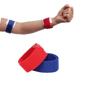 สายรัดข้อมือสำหรับการล้างไตแบบปรับได้ พร้อมแถบกาวในตัว สำหรับผู้ป่วยไตเทียม มีสีแดงและสีน้ำเงินให้เลือก - Product Image 3