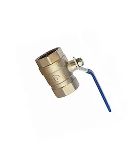 wholesale water meter lever handle full port brass gas valve with ball