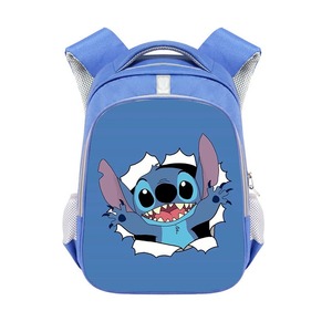 Sac à dos scolaire unisexe en EVA rigide <span class=keywords><strong>pour</strong></span> enfants <span class=keywords><strong>de</strong></span> 3 à 6 <span class=keywords><strong>ans</strong></span>, motif Stitch, respirant, durable, réduction <span class=keywords><strong>de</strong></span> la charge - Product Image 6