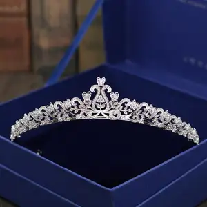 Rakol APHAN128 real Zircon Tiara Tiaras de la boda princesa corona de cristal