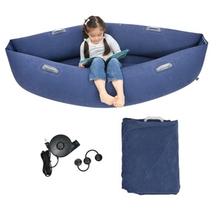 Sensory Chair for Kids <b>Inflatable</b> Peapod for Children with Sturdy Handles Indoor Stress Relievers <b>Inflatable</b> Lounger Chair - Product Image 1