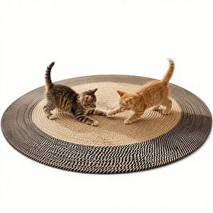 Tapis de couchage pour chat en coton nordique tissé, durable, résistant aux griffures, respirant et chaud - Product Image 1