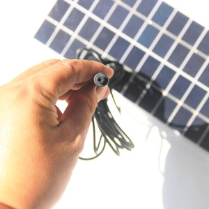 มาซูโยชิ มิตสึ 5W 12V แผงโซลาร์เซลล์โพลีคริสตัลไลน์อินเทอร์เฟซ DC สำหรับชาร์จแบตเตอรี่ 3.7V ไฟสวนกลางแจ้ง - Product Image 4