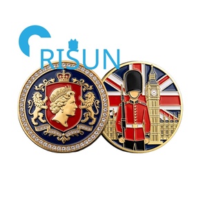 Monedas Conmemorativas Personalizadas al por Mayor del Reino Unido: Monedas Metálicas Conmemorativas <span class=keywords><strong>de</strong></span> Lugares Emblemáticos Reales Británicos, Monedas <span class=keywords><strong>de</strong></span> Desafío Esmaltadas para Turismo - Product Image 2
