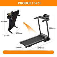 Cinta de Correr Eléctrica Comercial para Gimnasio Interior, Equipo de Fitness para Ejercicio Físico