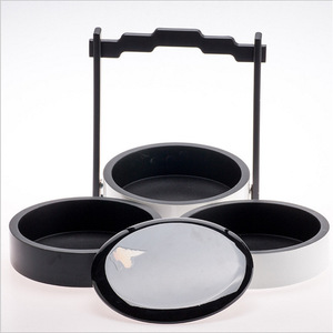 Boîtes de conservation alimentaire rondes avec couvercle en plastique, empilables, boîte cadeau pour le déjeuner, hauteur 40 cm - Product Image 1