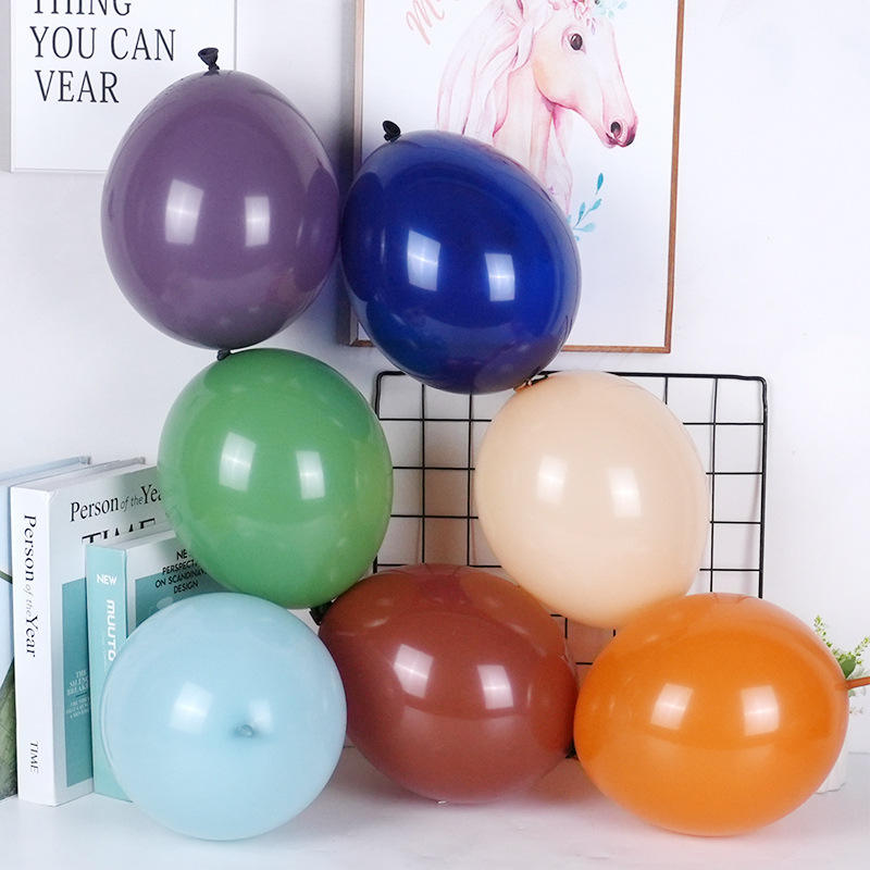Wholesale 100pcs Retro Balloons 10 Inch Latex 17 Color Latex Globos for Wedding Party Birthday Party New Year Decoration Balloon