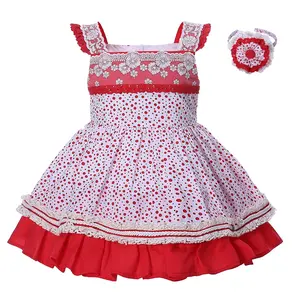 OEM Pettigirl party children frocks designs spanish clothing beautiful baby girl dresses