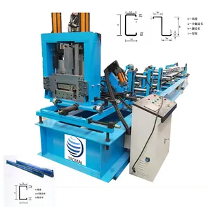 Estrutura De Aço De Construção Automática C Z Purlin Roll Forming Machine