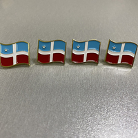 Broche émaillée drapeau de pays du monde entier, badges de club de compétition sportive, épingles de revers nominatives, badges de football en métal époxy, vente en gros