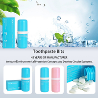 Comprimés de dentifrice probiotiques personnalisés saveur menthe : Nettoient l'haleine et rafraîchissent la bouche – Granulés de bain de bouche portables pour usage extérieur