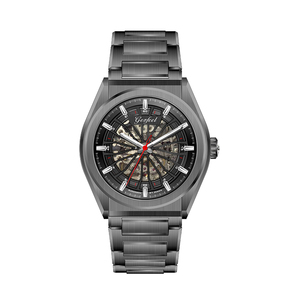 Reloj Automático Skeleton con Movimiento Japonés 8N24, Esfera de 43 mm, Resistente al Agua 5 ATM, Correa de Acero Inoxidable, Reloj para Hombre - Product Image 1
