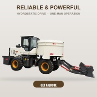 Camion malaxeur à béton diesel 4m3, mini malaxeur mobile de type tambour pour la construction résidentielle, prix d'usine