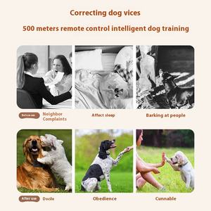 हॉट सेलिंग रिचार्जेबल इलेक्ट्रिक रिमोट डॉग कॉलर कस्टम एंटी-बार्क प्रशिक्षण उपकरण कंपन सदमे में वाटरप्रूफ प्लास्टिक - Product Image 3