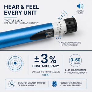 Stylo injecteur réutilisable en métal V3 60UI - Product Image 5