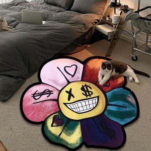 <span class=keywords><strong>Tapis</strong></span> personnalisés pour la décoration du salon avec logo imprimé, <span class=keywords><strong>tapis</strong></span> <span class=keywords><strong>rond</strong></span> motif tournesol, <span class=keywords><strong>tapis</strong></span> de classe, <span class=keywords><strong>tapis</strong></span> circulaire pour la chambre à coucher - Product Image 1