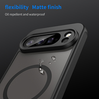 Coque Téléphone Magnétique pour Pixel 10 Pro Antichoc Résistante aux Chutes PC TPU Toucher Peau Étui Mat pour Google Pixel 9 10 Pro XL