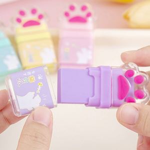 Gomme à effacer X920 pas chère, promotionnelle, en caoutchouc, pour l'école, en forme de patte de dessin animé, mignonne et kawaii - Product Image 3