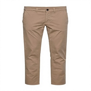 Vintage Herren Gewebte Hose Mittlere Taillenhöhe Reißverschluss Gerades Bein Freizeithose - Product Image 2