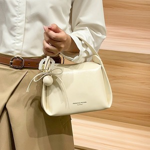 Fashion New Solid Color Casual Beaded Dumpling Bag, Small <b>Pillow</b> PU Handbag - Product Image 4