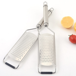 Rallador de queso de acero inoxidable, juego de 2 piezas, herramienta de cocina para verduras y frutas, apto para lavavajillas - Product Image 1