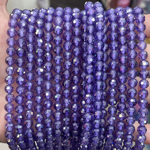 Cuentas redondas de circón facetadas de 2mm, 3mm y <span class=keywords><strong>4mm</strong></span> para pulsera, cuentas de piedra Natural brillante de circón facetado de piedras preciosas para la fabricación de joyas - Product Image 6