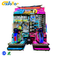Simulador de Carreras de Motos Arcade para 2 Jugadores con Certificación CE, Sistema de Ventilación y Efectos de Sonido, Máquina de Juego Comercial