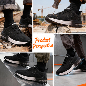 Zapatillas <span class=keywords><strong>de</strong></span> Seguridad Deportivas <span class=keywords><strong>de</strong></span> Fábrica al por Mayor en Línea, con Puntera <span class=keywords><strong>de</strong></span> Acero, Cómodas, <span class=keywords><strong>de</strong></span> Moda, Transpirables, Unisex - Product Image 5