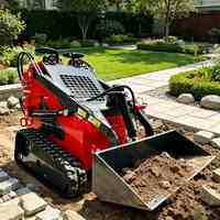 Mini Skid Steer Loader, Caricatore Compatto Cingolato, Diesel Idraulico EPA Euro 5 per Fattoria, Giardino e Cantiere
