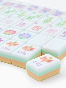 Juego de Mahjong Americano Portátil de Lujo con 160 Fichas Acrílicas de 4 Capas, Diseño Moderno Grabado con Láser - Product Image 3