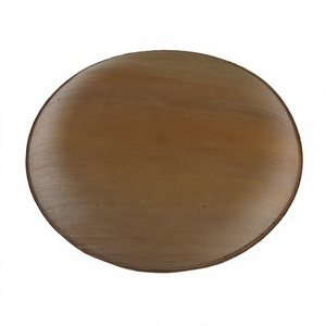 Assiette de service profonde 30 cm minimaliste en feuille de palmier Areca de qualité supérieure, écologique, biodégradable, jetable et compatible micro-ondes pour mariage - Product Image 3