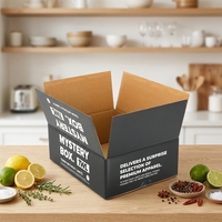 Cajas de Entrega de Cartón Corrugado con Logotipo Negro para Empaque de Ropa de Marca Premium
