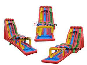 Tobogán Inflable Gigante <span class=keywords><strong>de</strong></span> Arcoíris <span class=keywords><strong>de</strong></span> 30 pies, Tobogán Acuático Inflable <span class=keywords><strong>de</strong></span> PVC <span class=keywords><strong>de</strong></span> Gran Tamaño con Piscina para Niños, Eventos <span class=keywords><strong>de</strong></span> Parques Infantiles - Product Image 2