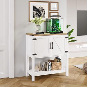 Mobile dispensa moderno alto in legno su misura per cucina, con credenza e stazione vino e caffè, mobile multiuso per la casa - Product Image 4