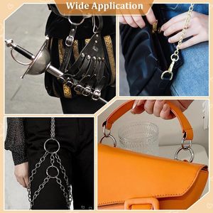 ห่วงสปริงกลม ขนาด 20 มม. 25 มม. 28 มม. 35 มม. 18 มม.-60 มม. ตัวล็อคแบบวงกลม คาราไบเนอร์ ตัวล็อคแบบสปริง สำหรับกระเป๋า บานพับ กระเป๋าถือ - Product Image 2
