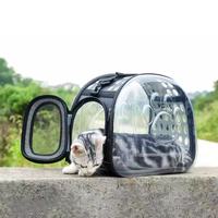Sac à dos de transport pour animaux de compagnie, pour chats et chiens, respirant, pliable, transparent, grande capacité, PETeva Polyester