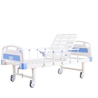 Lit médicalisé à double manivelle réglable en ABS pour clinique et usage domestique/hospitalier, vente directe usine CE
