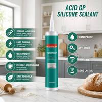 Scellant silicone acétique imperméable à séchage rapide pour l'étanchéité sanitaire des salles de bain et des constructions