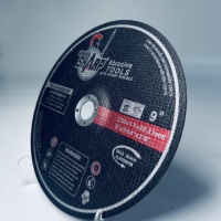 Disque de coupe en métal de 9 pouces, 1,9/2,5/3 mm, renforcé, pour meuleuse d'angle, coupe propre pour plaque d'acier, barres d'armature et métaux ferreux