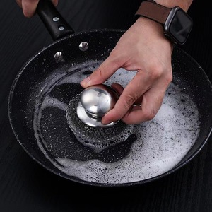 Cepillo de Alambre de Acero Inoxidable, Cepillo de Limpieza Resistente con Mango de Acero Inoxidable para Utensilios de Cocina - Product Image 3