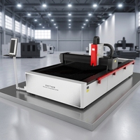 Découpeuse laser à fibre CNC compacte 3000W avec alimentation pratique pour atelier de petite usine de transformation de quincaillerie
