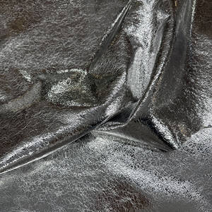 Película Metálica Craquelada, <span class=keywords><strong>Piel</strong></span> de Oveja Genuina, Material de Cuero de Oveja para <span class=keywords><strong>Sandalias</strong></span> y Bolsos - Product Image 2
