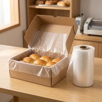Film PE de qualité alimentaire pour l'emballage de produits de boulangerie, résistant à l'humidité, protection de la fraîcheur, film plastique imprimé sur mesure en rouleau