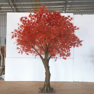 Pohon Maple Jepang Merah Buatan Kustom untuk Dekorasi