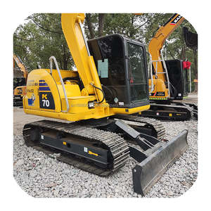 Mini excavatrice KOMATSU de PC70-8 poids d'opération de 7 tonnes le Japon original utilisé a inclus le PLC de roulement de pompe à engrenages de boîte de vitesse de moteur de moteur - Product Image 5